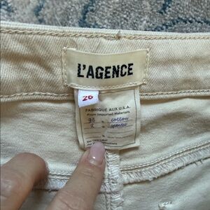 L'AGENCE Women's Cream Skinny Jeans
